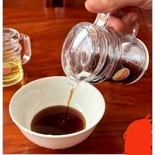 Lọ Đựng giấm mắm dầu ăn cao Trong suốt có vòi rót, có quai, nắp tiện lợi