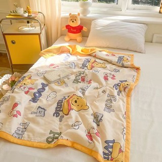 Chăn cotton đũi in Kuromi cho bé, Chăn đũi họa tiết Disney mềm mại cho bé kích thước 1mx1m5