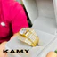 Nhẫn nam đính đá cao cấp bền màu thanh lịch dễ phối đồ - Trang sức KAMY