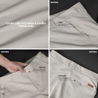 Bộ Đồ Polo Nam Cao Cấp MENTORIS, Áo Polo Và Quần Short KaKi, Form Regular Fit, Mềm Mát, MBP11