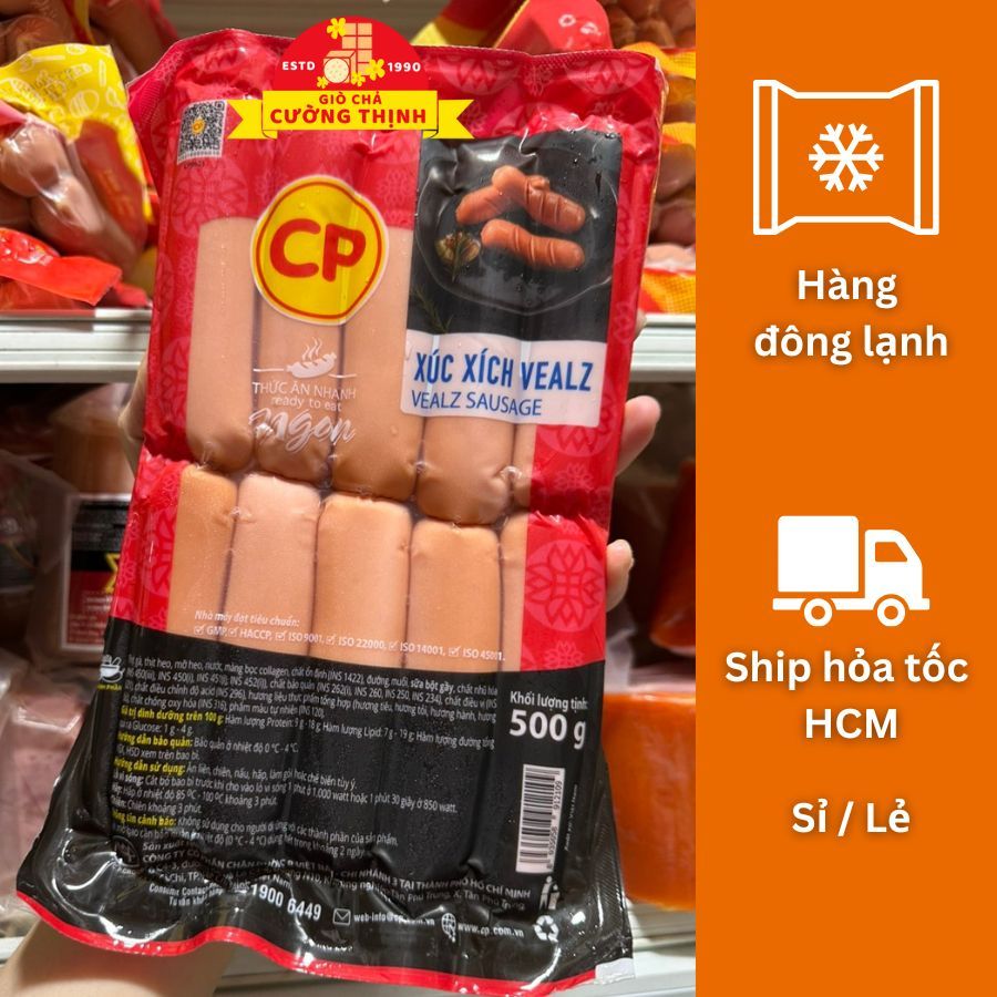 Xúc xích Đức CP 10 cây Vealz/ Winner/ Zingzing 500g - ship HCM hỏa tốc ...