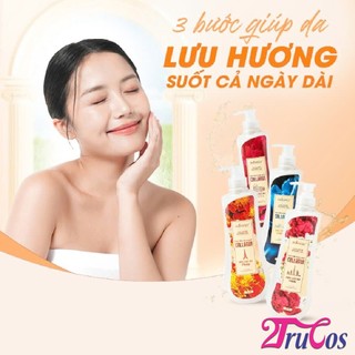 Sữa tắm nước hoa DrSoftly Collagen Perfume Shower Gel 750ml hương Pháp, Roma, Dubai, London| 2Trucos