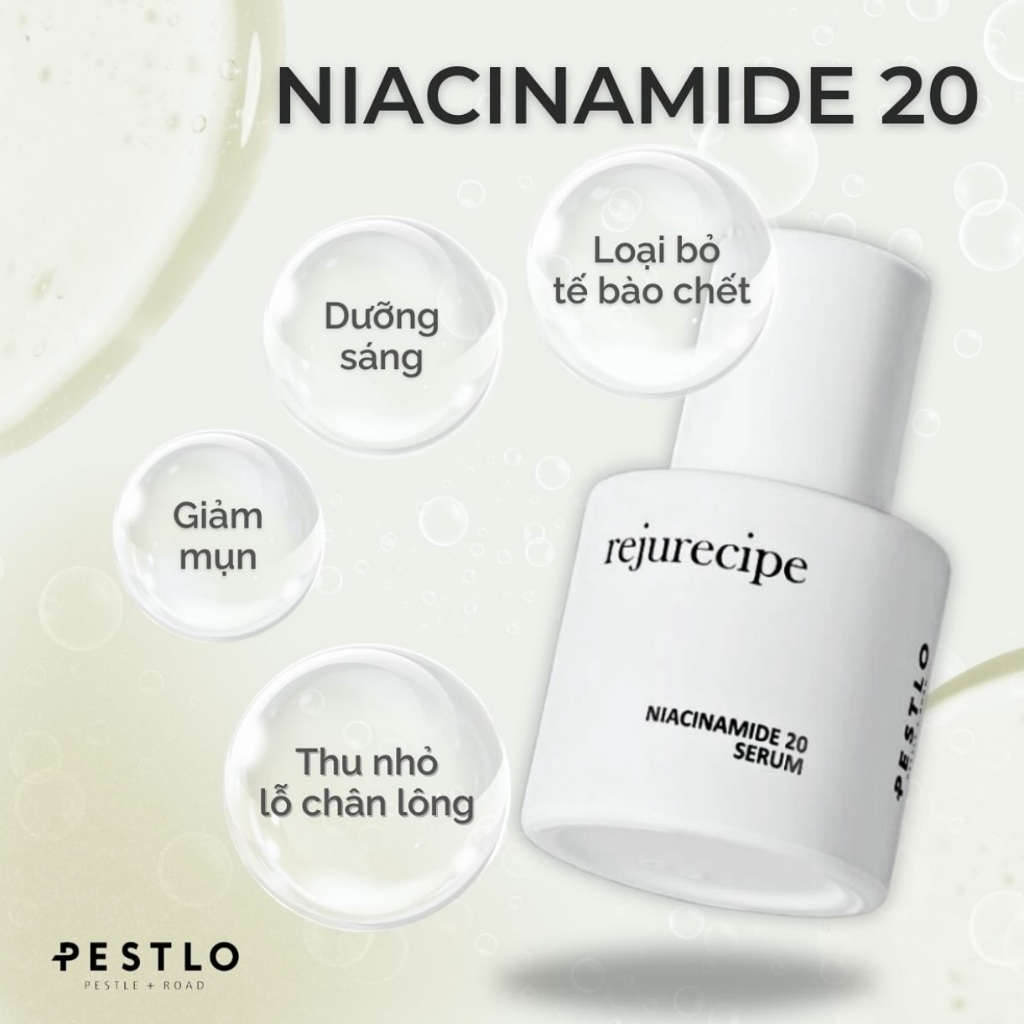 Serum dưỡng sáng PESTLO Rejurecipe Niacinamide 20% 30ml