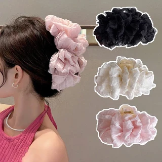 Kẹp tóc nơ phồng bồng bềnh lớn, kẹp nơ bong bóng phong cách tiểu thư Hàn Quốc sang trọng Zichi KBB