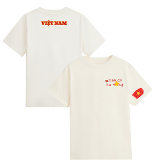 Áo Thun UNISEX form rộng nam nữ in hình Má.u đỏ Da Vàng yêu nước chất Cotton mềm mịn co dãn 2c
