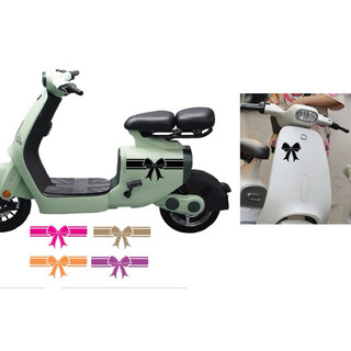 tem nơ dán xe điện vc nhiều màu trang trí xe