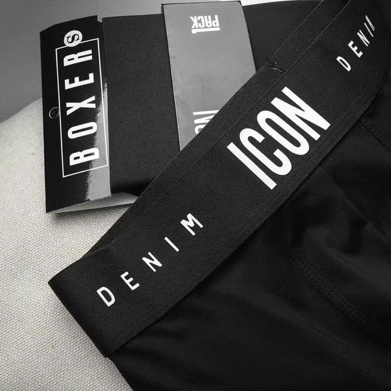 Quần Lót Nam Boxer IC04 Demin Thun Lạnh Cao Cấp Thoáng Khí, Co Giãn 4 Chiều - Combo 5 Cái, Set 5 Màu