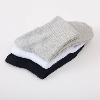 Tất nam nữ cổ trung chất liệu cotton mỏng thoáng mát, Vớ nam đi giày chống hôi chân Styley P019