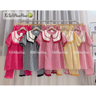 Bộ bầu - Bộ Sau Sinh - BỘ QDAC ĐŨI THÁI KẺ CỔ LÁ KÈM DÂY BUỘC - 5 MẦU, Áo Có Khoá Kéo & Quần Có Chun Chỉnh