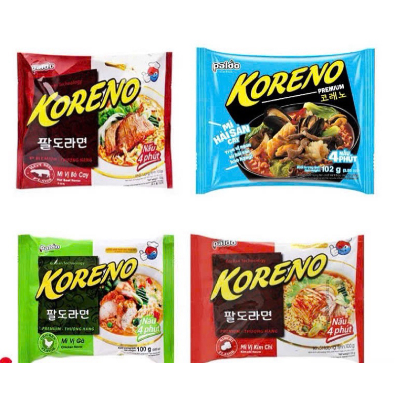 Thùng 24 gói Mì Koreno 100g Sợi Dai Ngon Hương Vị Lẩu Chuẩn Hàn | Hàng ...