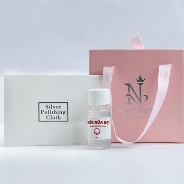 CB - Nước Rửa Bạc & Khăn Lau Bạc - Làm Sạch Trang Sức Hiệu Quả, Giúp Bạc Sáng Bóng Như Mới