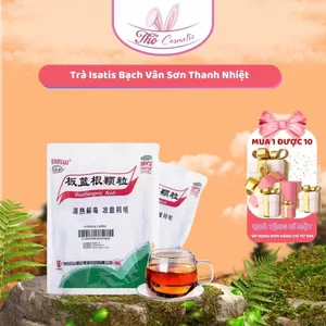 Trà Isatis Bạch Vân Sơn Thanh Nhiệt, Giải Độc, Mát Gan, Giảm Đau Họng, Trà Túi Lọc Tiện Dụng Giảm Bốc Hỏa Cơ Thể