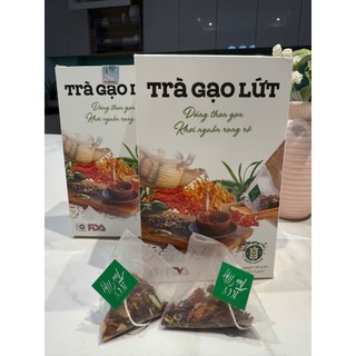 Trà Gạo Lứt Tienbapvolg - Giảm Cân Nhuận Tràng Thanh Lọc Giải Độc Cơ Thể, hộp 20 túi lọc