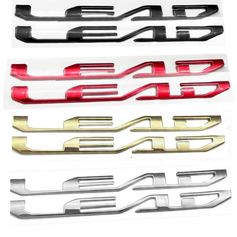 Bộ tem chữ nổi LEAD 4 val đời 2025 chất liệu nhựa cứng form chữ ZIN 99% ...