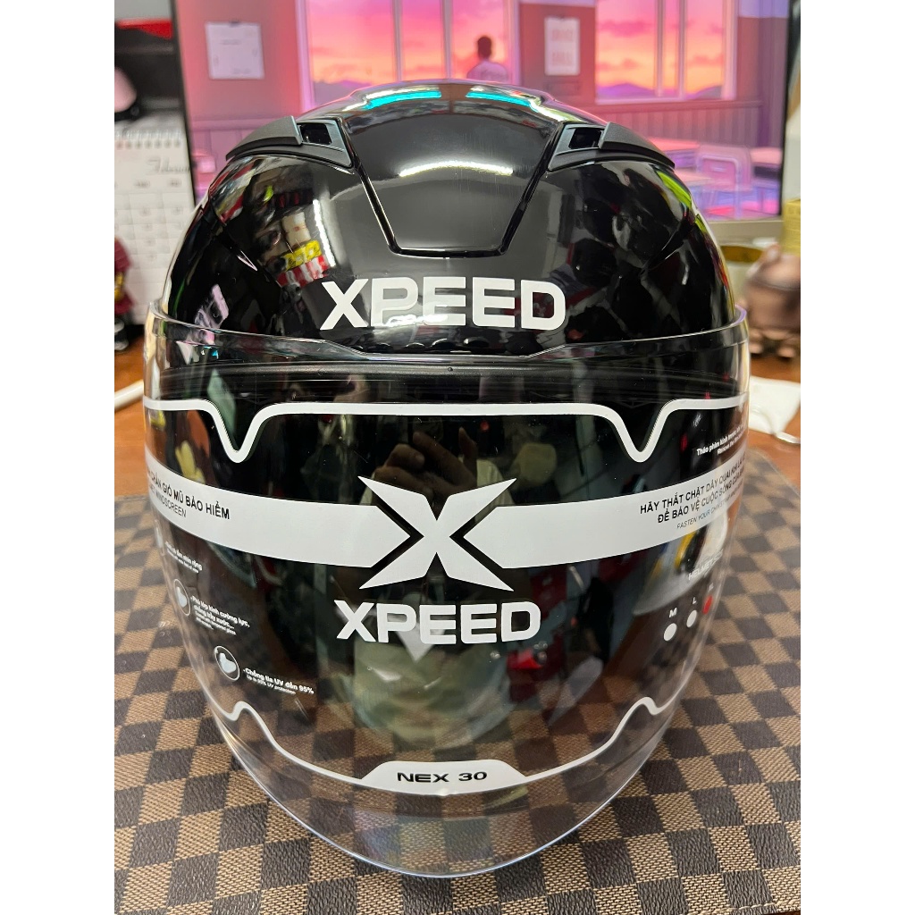 Mũ bảo hiểm XPEED NEX30 3/4 siêu nhẹ 2 kính - Chính hãng HJC