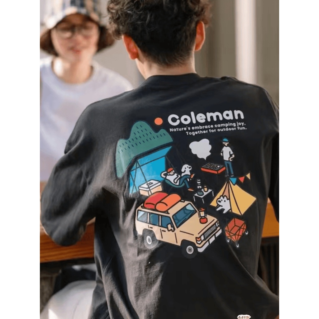 Áo thun HappyTee - Mẫu  Áo nam Boy Phố COLEMEN  cotton 100 cao cấp 2 màu Đen Trắng 2 mặt