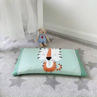 Gối đầu trẻ em êm mềm dày dặn, gối cotton đũi mềm mát thấm hút mồ hôi cho bé kích thước 30x50cm