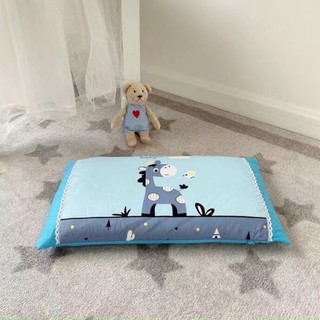 Gối đầu trẻ em êm mềm dày dặn, gối cotton đũi mềm mát thấm hút mồ hôi cho bé kích thước 30x50cm