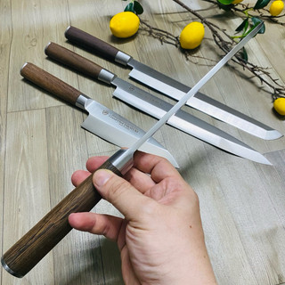 Dao phi lê sashimi - lọc xương Deba Nhật hiệu Takuyuki rất sắc bén, thép không rỉ, cán gỗ cầm tay, dễ sử dụng