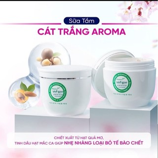 SỮA TẮM CÁT TRẮNG TẨY TẾ BÀO CHẾT TRẮNG DA AROMA A490