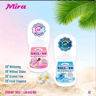 LĂN KHỬ MÙI , LĂN NÁCH CHO NAM, NỮ GIẢM THÂM NÁCH MIRA A635