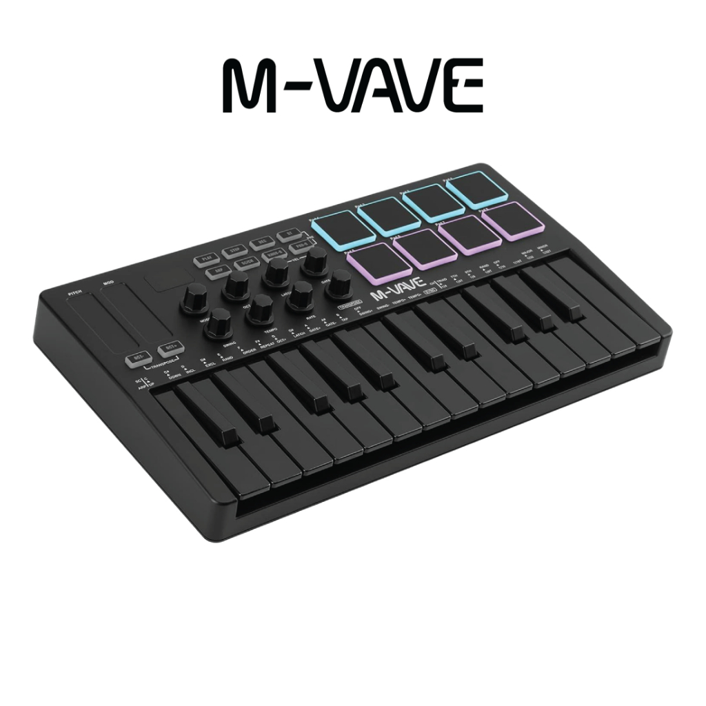 MIDI Controller Keyboard – M-Vave SMK-25 (SMK25) – Dark, Cuvave