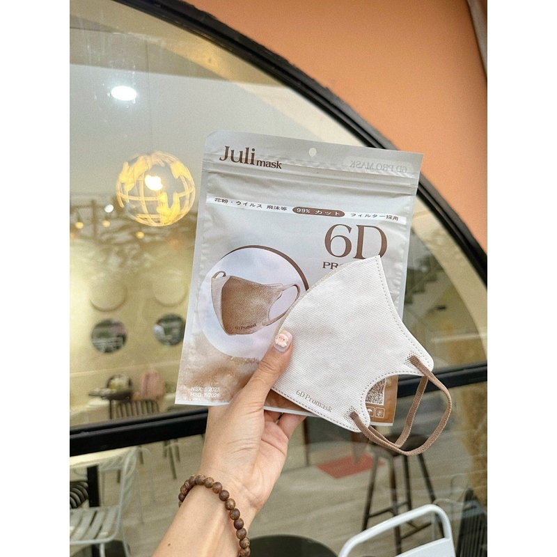 200 Chiếc Khẩu trang 6D JULI Promask Mẫu Thời Trang Mới Cực Sang, Xịn, Mịn
