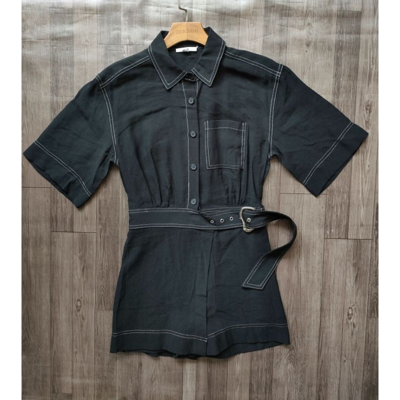 (BomoHouse) Jumpsuit sơmi quần dạng váy bigsize - dư xịn