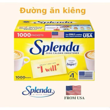 Mẫu Mới - Đường Ăn Kiêng Splenda 100 Gói- Đường Cho Người Ăn Kiêng, Bệnh Tiểu Đường