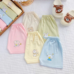 Combo 5-10 Quần Đùi Petit QC mềm mịn thấm hút mồ hôi cho bé từ 3-15kg