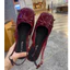 Giày giày búp bê nữ cao gót 3 phân kiểu dáng slingback chất xi bóng phối nơ thời trang-Min366XBNC