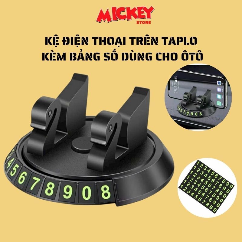 Kệ để điện thoại trên TAPLO ô tô , xe hơi kèm bảng ghi số điện thoại tiện lợi nhỏ gọn
