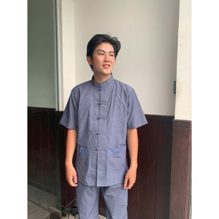 Lãnh Tụ Thêu Túi # Đồ Lam Nam # Quần Áo# Top