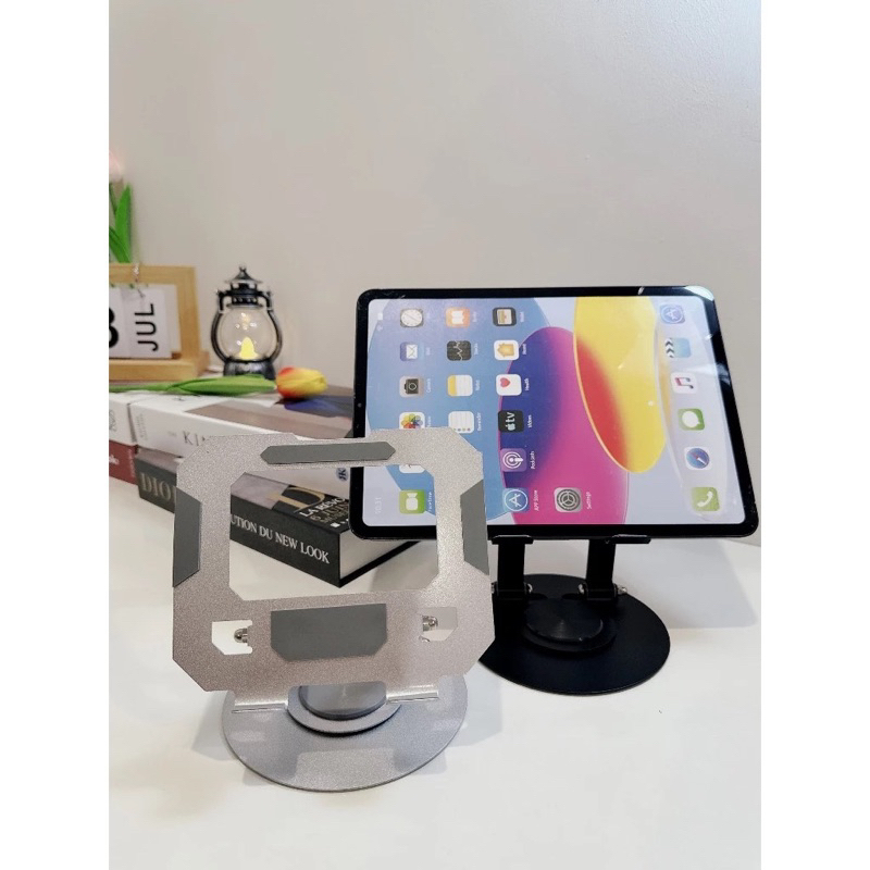 Giá Đỡ iPad, Máy Tính Bảng, Điện Thoại – Gập Gọn, Xoay 360 Độ, Kim Loại Cao Cấp, Size To