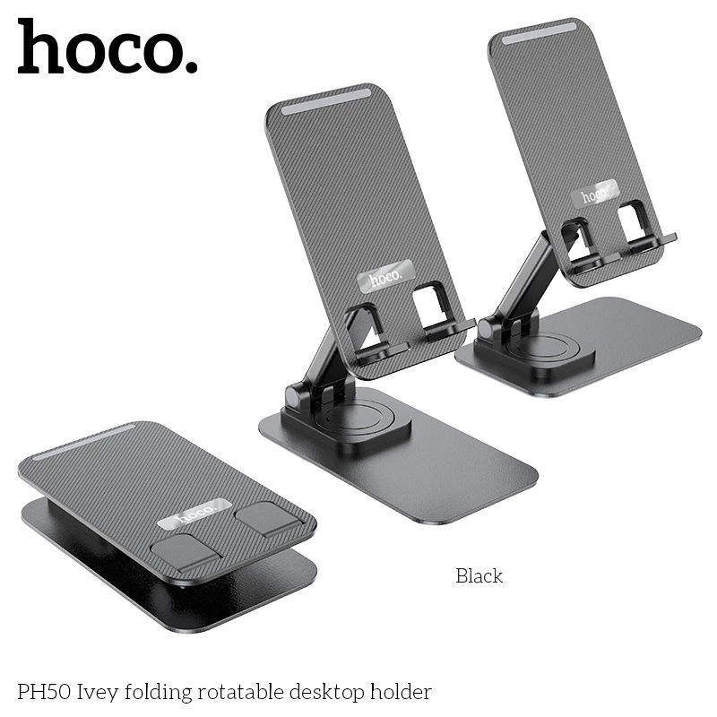 Giá Đỡ Điện Thoại Hoco PH50 – Xoay 360 Độ, Gập Gọn, Điều Chỉnh Chiều Cao