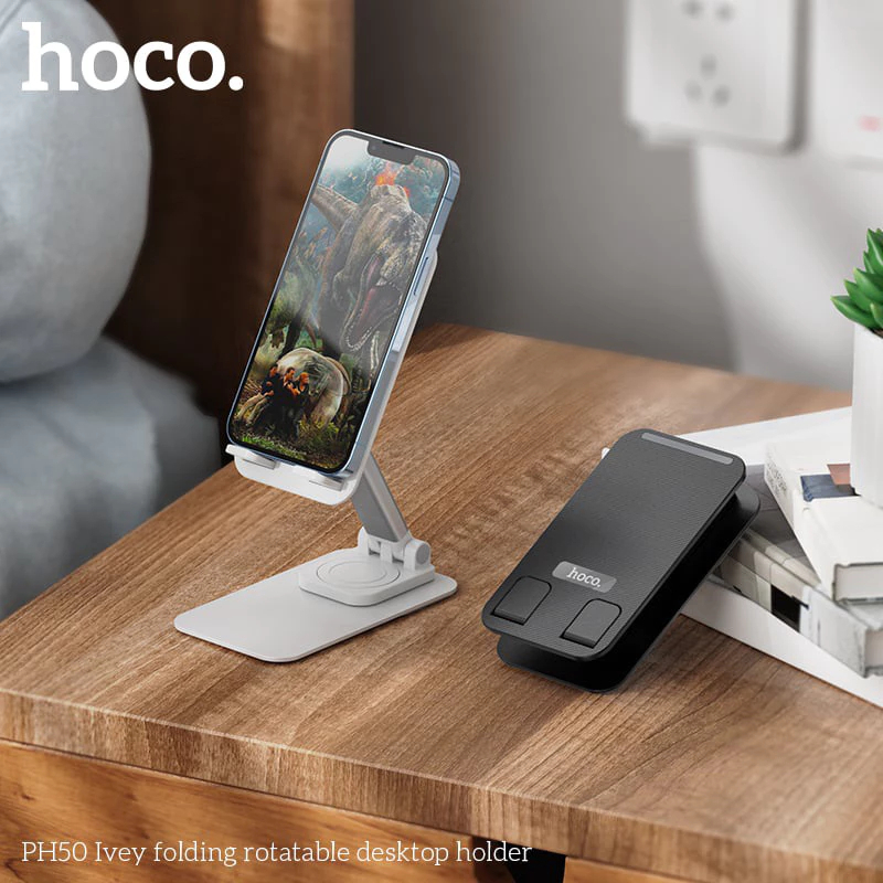 Giá Đỡ Điện Thoại Hoco PH50 – Xoay 360 Độ, Gập Gọn, Điều Chỉnh Chiều Cao