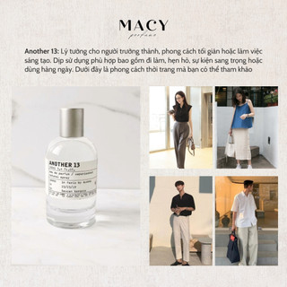 Nước hoa unisex Le Labo Another 13 Mùi Hương Nhẹ Nhàng, Tinh Tế Vô Cùng Lôi Cuốn