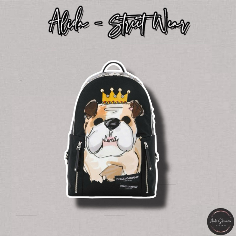 ⚡️[Hight Quality] Balo Unsex 1ole & Ga11 Dog Famiglia Backpack - Điểm Nhấn Chú Cún Vui Nhộn Logo Cao Cấp Nam Nữ Qccc