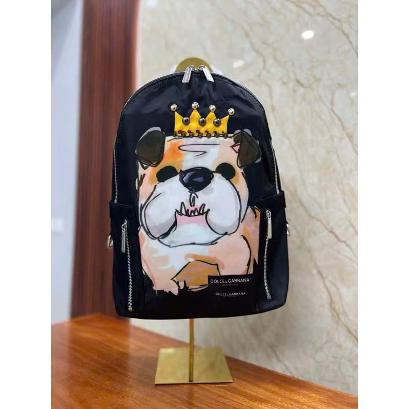⚡️[Hight Quality] Balo Unsex 1ole & Ga11 Dog Famiglia Backpack - Điểm Nhấn Chú Cún Vui Nhộn Logo Cao Cấp Nam Nữ Qccc