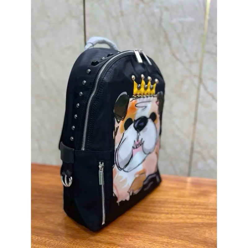⚡️[Hight Quality] Balo Unsex 1ole & Ga11 Dog Famiglia Backpack - Điểm Nhấn Chú Cún Vui Nhộn Logo Cao Cấp Nam Nữ Qccc