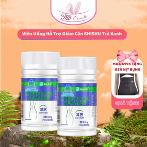 Viên Uống Hỗ Trợ Giảm Cân SHISHU Trà Xanh, Viên Uống Hỗ Trợ Giảm Béo L- CARNITINE Chính Hãng, Lành Tính An Toàn - Thỏ