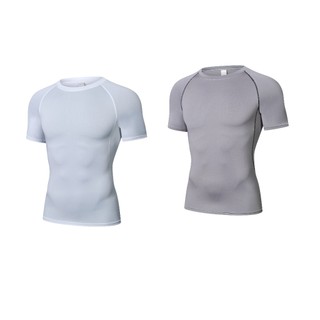 Combo 2 Áo Tập Gym, Chạy Bộ, Đá bóng, Thể Thao, Bóng Rổ Nam PRO COMBAT, Vải Thun Lạnh Co Dãn 4 Chiều TOP016