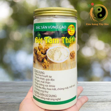 Bột củ tam thất bắc nguyên chất (500g, 1kg) từ tam thất bắc hoang rừng tươi Hà Giang sấy khô tăng sức đề kháng, cầm máu