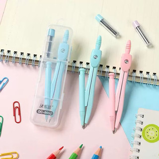 Bộ compa đơn chì kim có hộp, có ruột chì kim tặng kèm hộp, bộ compa chì kim 930 9301, compa đơn 8652, compa đài loan