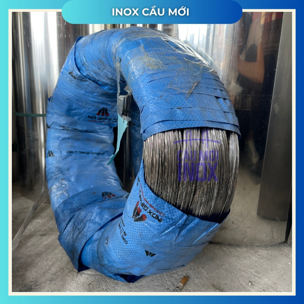 Dây inox 304 phi 1.2/1.5/2.0/2.5 ly (dài 5m - 30m) - Chất lượng cao, giá tốt, Inox Cầu Mới