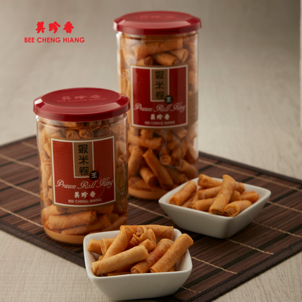 [CHỈ GIAO HOẢ TỐC] Bánh tôm cuộn lớn Bee Cheng Hiang 220G - Prawn Roll King 220G [DATE T08/2026]