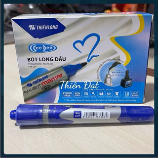Hộp 10 cây bút lông dầu 2 đầu PM09 loại rẻ, bút dạ dầu PM09 loại rẻ, bút lông dầu 2 đầu loại rẻ PM 09