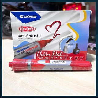 Hộp 10 cây bút lông dầu 2 đầu PM09 loại rẻ, bút dạ dầu PM09 loại rẻ, bút lông dầu 2 đầu loại rẻ PM 09