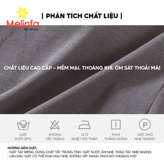 Áo ba lỗ nữ cao cấp có đệm chất vải Cotton  tự nhiên mềm mại thoáng mát MELINFA VAA0557