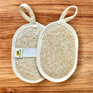 Bông Tắm Xơ Mướp KB Ecolife Tẩy Da Chết, Không Hóa Chất, An Toàn Cho Da(2 mặt xơ)